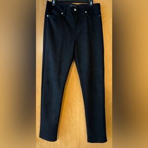 Banana Republic Black Faux Suede High Rise Skinny Pants SZ 29